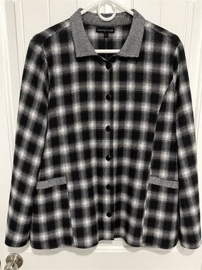 Snapdragon & Twig Louise Jacket Blake Plaid Women XL Cotton NWT